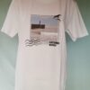T-shirt catching waves wit