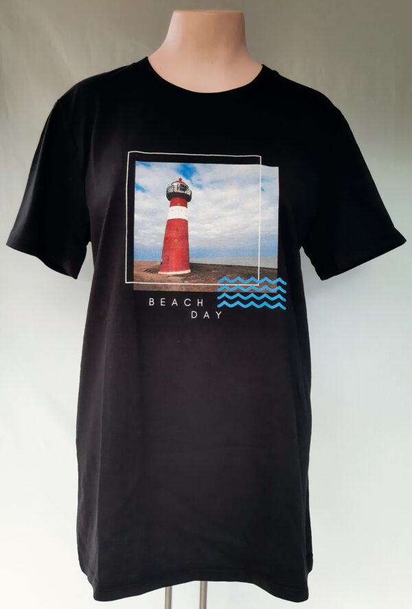 Shirt Beach day zwart