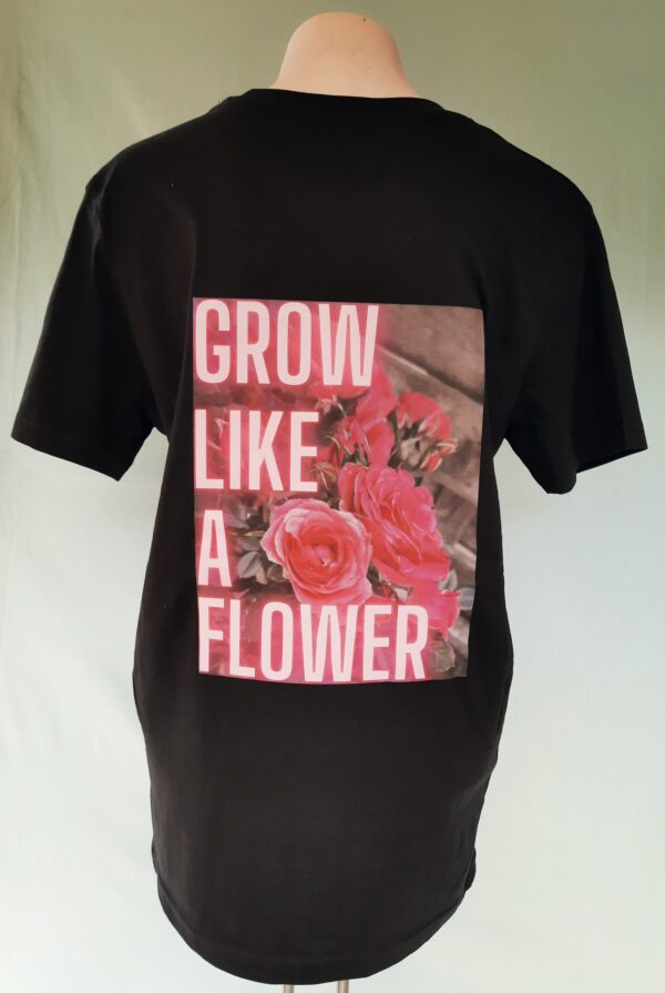 T-shirt grow achterkant zwart