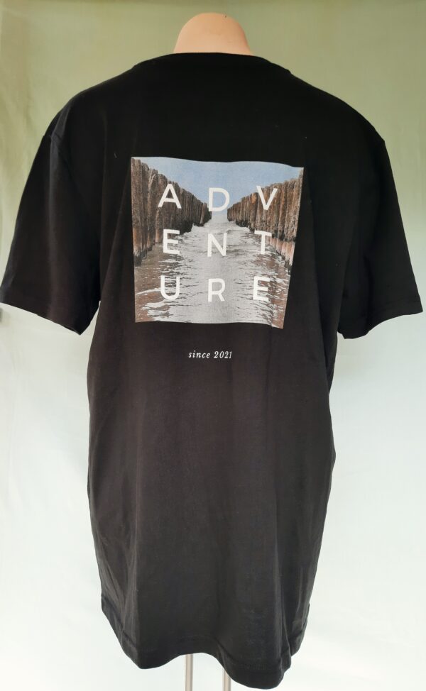 Shirt Adventure achterkant zwart