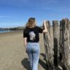 T-shirt wavy hair salty toes